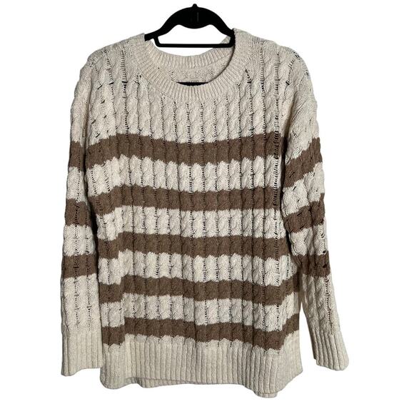 Pilcro by Anthropologie Sweaters - Anthropologie Pilcro Longline Stitch Boho Oversized Sweater Size Small